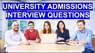 UNIVERSITY INTERVIEW Questions and Answers PASS Your Uni Admissions Interview [upl. by Aldous415]