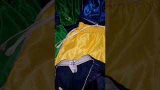 Very slippery shiny satin 100 Umbro nylon shorts [upl. by Iturk]