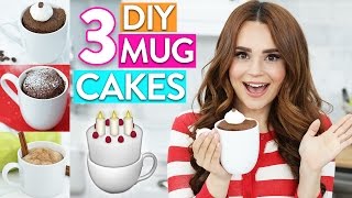 3 EASY DIY MUG CAKES [upl. by Siegel]