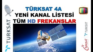 TÜRKSAT FREKANS LİSTESİ GÜNCEL HD KANALLAR [upl. by Jdavie]