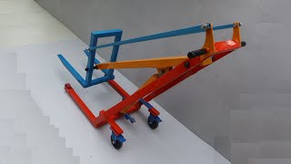 Make A Handle Forklift At Home  Easy To Make And Very Useful For Workshop [upl. by Amedeo]