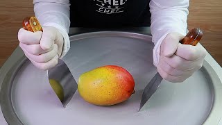 Mango ice cream rolls street food  ايس كريم رول مانجو [upl. by Al614]