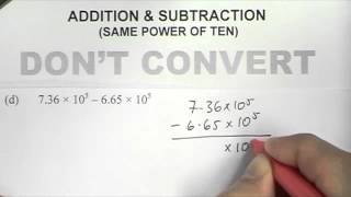 Standard Form Addition and Subtraction [upl. by Alithea54]