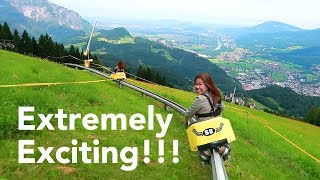 TOBOGGANING  ALPINE SLIDE IN SALZBURG AUSTRIA [upl. by Iveson]