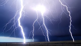 LIGHTNING STORMS AT NIGHT  Supercell Storm Time Lapse [upl. by Ynagoham157]