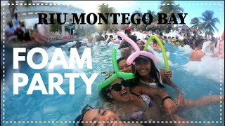 Riu Montego Bay Hotel  Foam Party Jamaica 2018 [upl. by Seibold561]