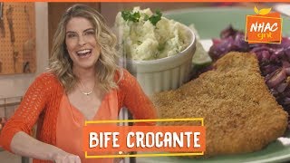 Bife à milanesa SEQUINHO e CROCANTE  Rita Lobo  Cozinha Prática [upl. by Icnarf258]