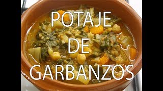 Potaje de Garbanzos  Chickpea stew [upl. by Retsevlys91]