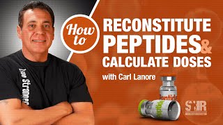 How to reconstitute peptides and calculate doses [upl. by Tnerb]