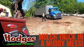 MULCH TRUCK IN A MUDDY MESS [upl. by Naarah18]