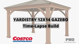 DIY Yardistry 12X14 Gazebo Installation Timelapse [upl. by Friede]