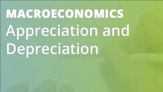 Appreciation and Depreciation  Macroeconomics [upl. by Yesllek]