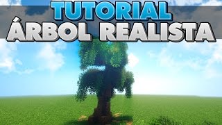 COMO CONSTRUIR UN ÁRBOL REALISTA EN MINECRAFT  TUTORIAL [upl. by Sprung610]