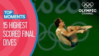 Mens 15 highest scored Final Dives at Rio 2016  Top Moments [upl. by Armstrong]