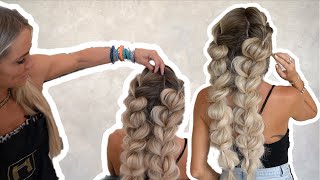 DIY Easy Bubble Braid  Hairbychrissy [upl. by Winterbottom177]