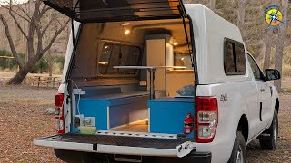 Loading PopUp Camper on Truck  Four Wheel Campers Inc [upl. by Enelehs]