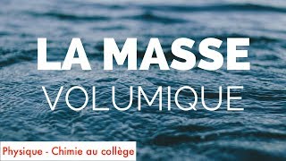 La masse volumique physiquechimie [upl. by Anthe]