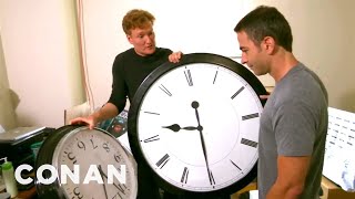 Conan Catches Jordan Schlansky Coming In Late  CONAN on TBS [upl. by Alverson768]