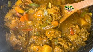 How To Make Jamaican Curry Chicken  Easy Curry Chicken Recipe [upl. by Aicxela3]