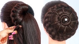 8 easy juda hairstyles for gown lehenga amp saree  new hairstyle for girls  trending hairstyles [upl. by Polard157]