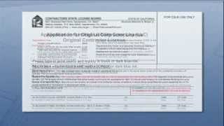 Completing a Contractors License Application 1 [upl. by Rapsag]