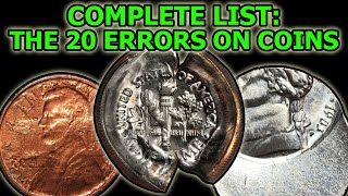 The 20 Types Of Errors On Coins – Complete Overview of Physical Error Coinage [upl. by Forcier]