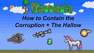 Terraria ios 12  How to stop the Corruption and Hallow from spreading [upl. by Dexter109]