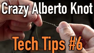 How to Tie Braided Line to Flurocarbon OR Monofilament Crazy Alberto Knot [upl. by Varien]