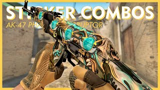 AK47 Phantom Disruptor Sticker Combos  CSGO 2020 [upl. by Ileane680]