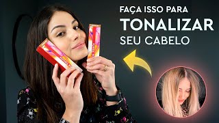 COMO TONALIZAR O CABELO EM CASA  PASSO A PASSO FÁCIL [upl. by Luedtke]