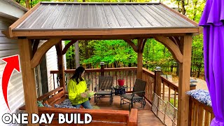 One Day Gazebo Build with NO Experience Needed [upl. by Pedroza]