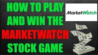 How To Win The MarketWatch Stock Market Game [upl. by Annasoh]