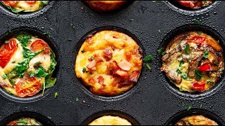 BREAKFAST EGG MUFFINS 3 WAYS [upl. by Katina]