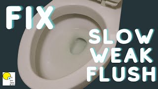 FIX a Weak Flushing TOILET [upl. by Kala]