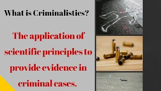 Criminalistics vs Forensic Science [upl. by Zildjian]