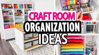 CRAFT ROOM ORGANIZATION HACKS 🌈 Simple Storage Ideas [upl. by Aisilef]