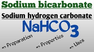 Sodium bicarbonate preparation properties uses  tamil [upl. by Aikym]