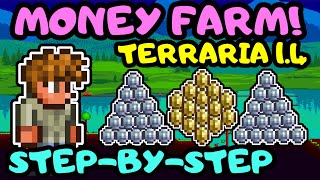 NEW 14 MONEY FARM DESIGN Finalised Terraria 14 Money Farm Step By Step Semi AFK Money Farm Guide [upl. by Sachsse409]