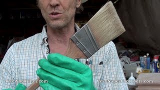 HOW TO CLEAN A PAINT BRUSH  Oil Based [upl. by Goldfinch]