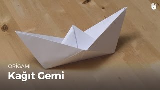 Kolayca origami yapmayı öğrenin Kağıt tekne [upl. by Halli]