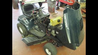 Sears Riding Mower Steering Gear Repair [upl. by Notyarb]