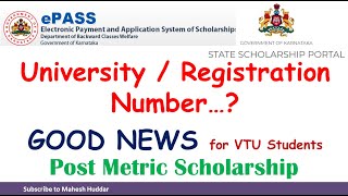 How to get University or Registration Number for State Scholarship Portal SSP 2021 by Mahesh Huddar [upl. by Nylirad]