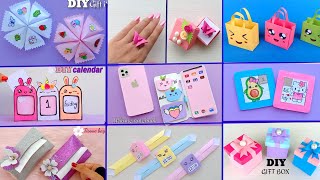 9 EASY CRAFT IDEAS  School Craft Idea  DIY Origami Craft  School hacks  Paper mini gift idea [upl. by Yarw]