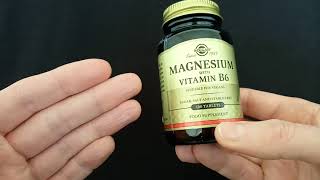 Review of Solgar Magnesium with Vitamin B6  100 Tablets [upl. by Giark]