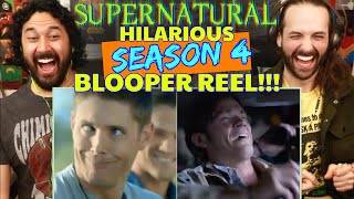 SUPERNATURAL  Season 4 BLOOPERSGAG REEL  REACTION [upl. by Valera878]