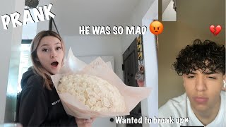 ANOTHER GUY GAVE ME FLOWERS PRANK ON MY BOYFRIEND  HILARIOUS [upl. by Zechariah]