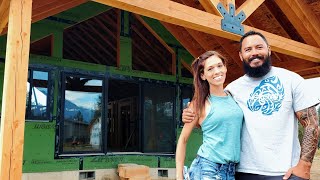 Couple Turns Raw Land Into Dream Sustainable Homestead  2 Years In 15 Minutes [upl. by Ainollopa420]