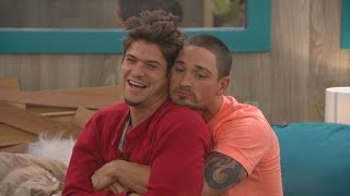 Big Brother  Caleb and Zach Cuddle  Live Feed Highlight [upl. by Frayne]