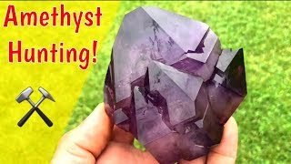 Hunting Amethyst Gemstones in South Carolina [upl. by Einnalem905]