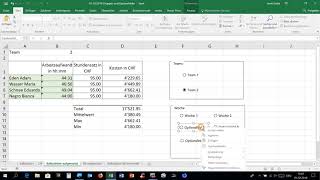 01022018 Excel 2016 Steuerelemente Gruppenfeld Optionsfelder [upl. by Eelek]